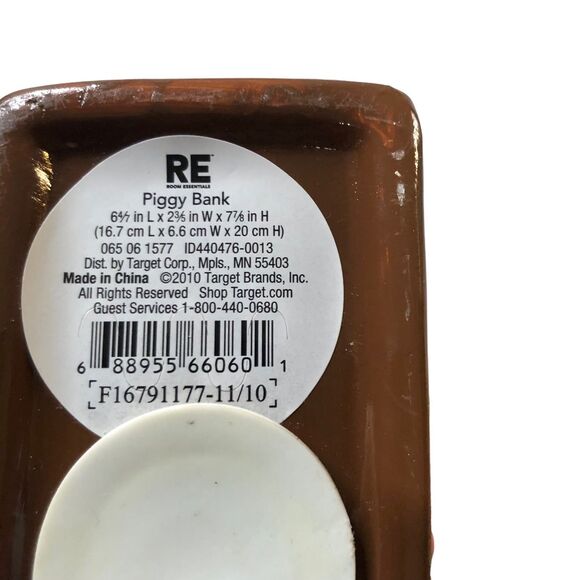 Brown Ceramic Bunny Rabbit Bank from Target 2010; Kids Room Decor; Storybook - Picture 6 of 7